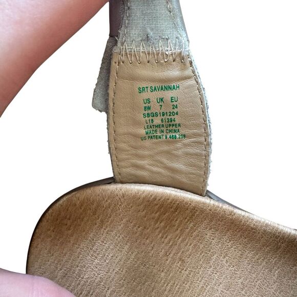 Stride Rite Leather Silver Sandals Savannah Toddler Girl 8W - Picture 4 of 4